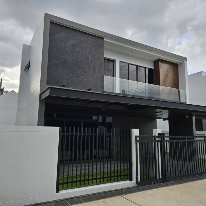 Chiang Mai House Development Project Completed Front View