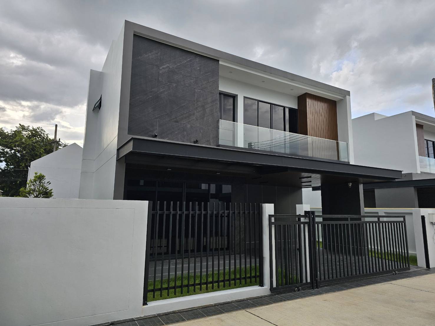 Chiang Mai House Development Project Completed Front View