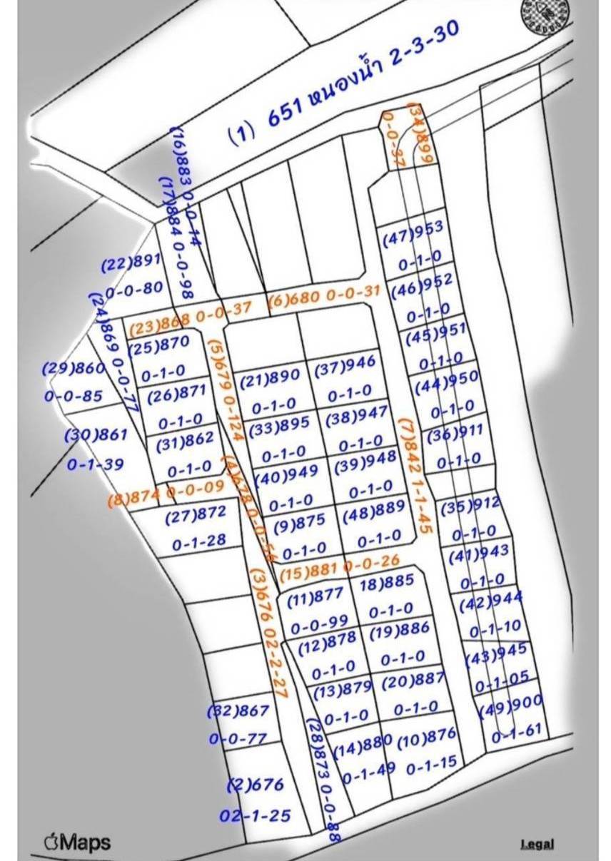 Chiang Mai House and Land Development Site Lot Plan