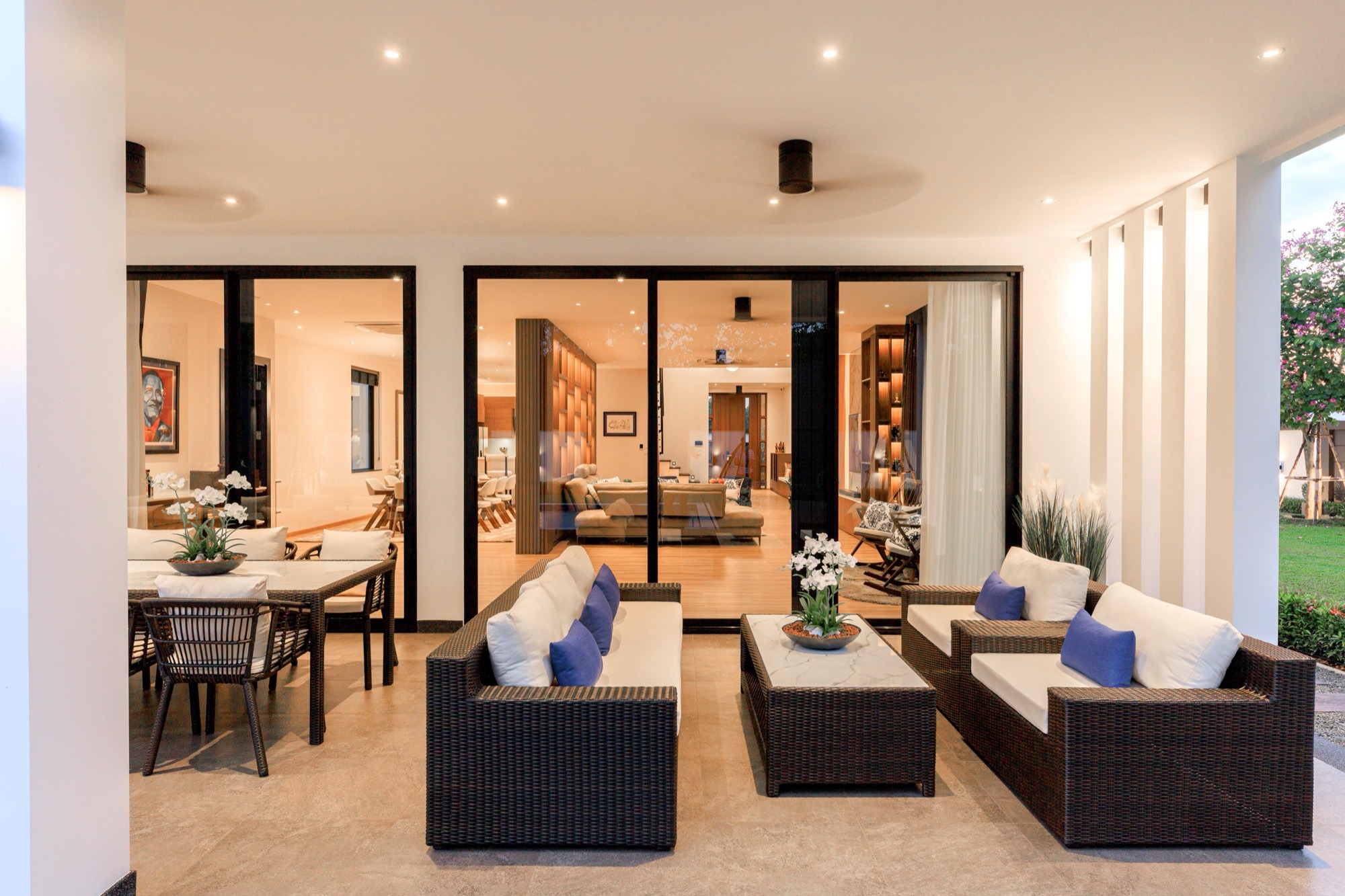 Luxury Pool Villa in Chiang Mai Terrace Lounge