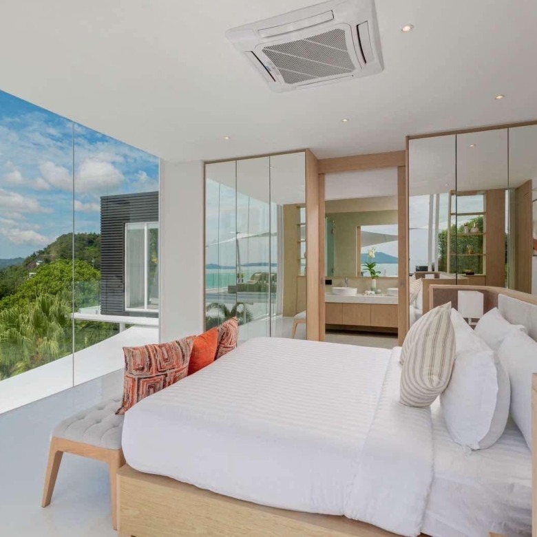 Phuket Luxury Pool Villa Bedroom Sea View