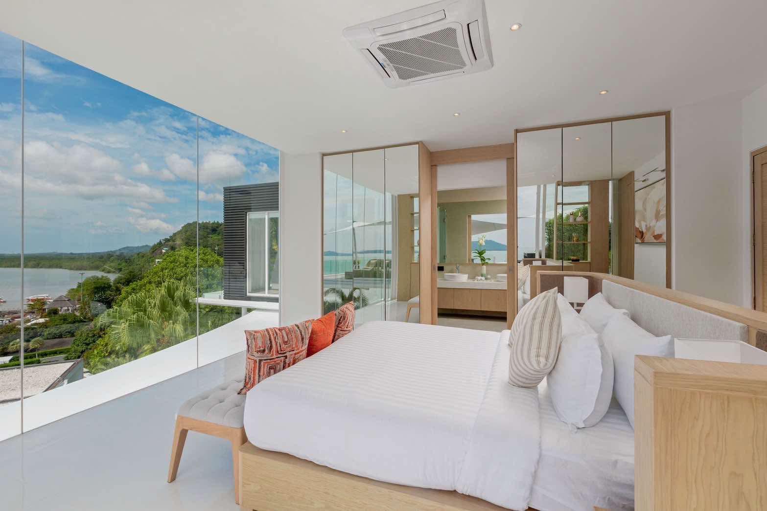 Phuket Luxury Pool Villa Bedroom Sea View