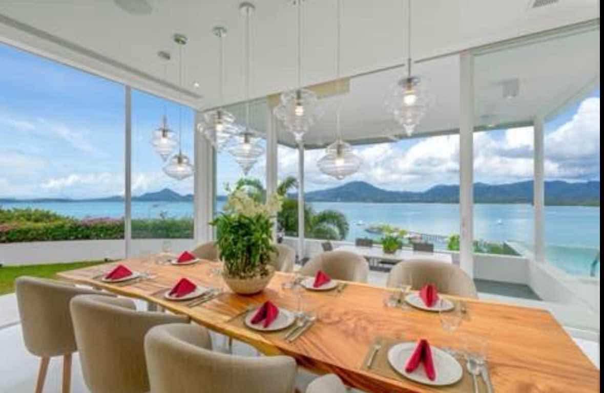 Phuket Luxury Pool Villa Dining with Seaview