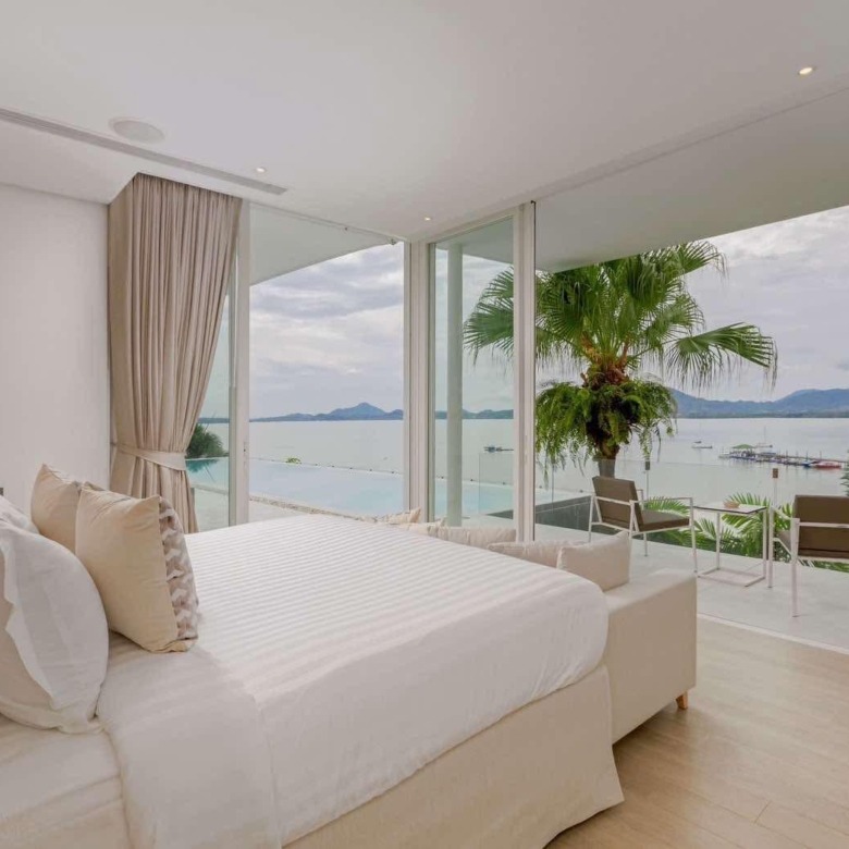 Phuket Luxury Pool Villa Bedroom Sea View