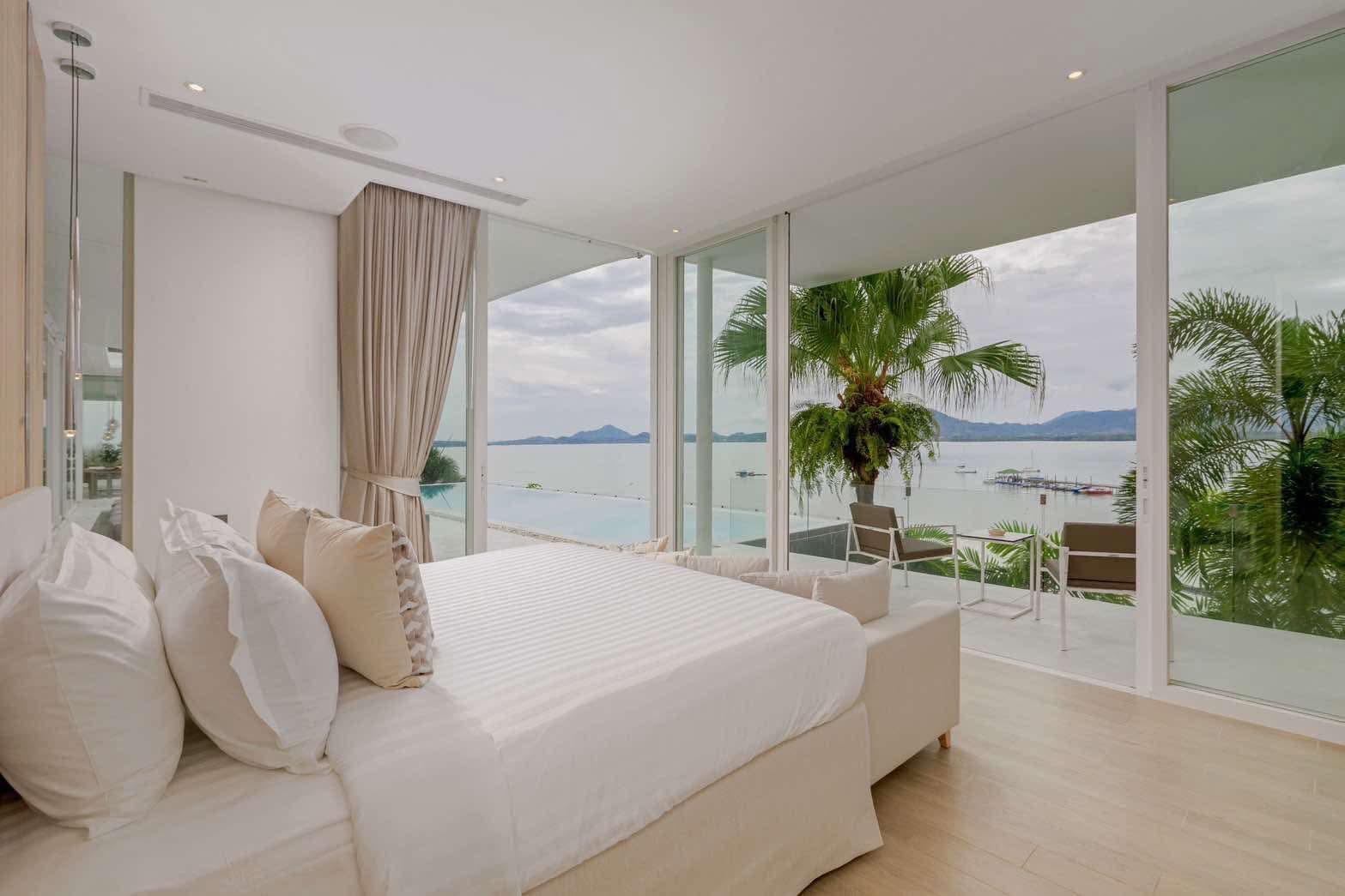 Phuket Luxury Pool Villa Bedroom Sea View