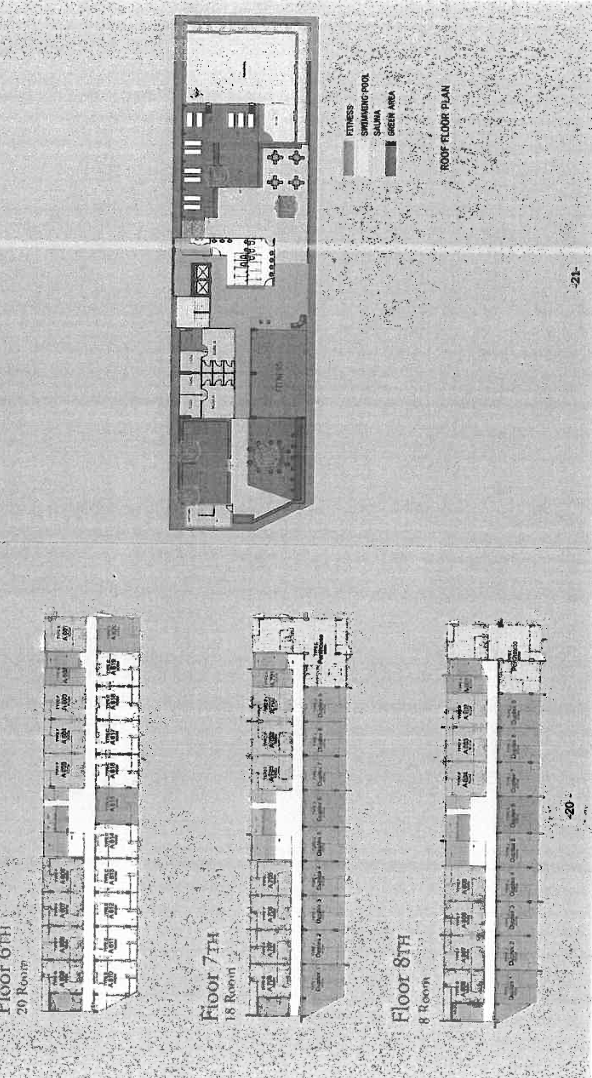 Floor plan of the condo in Chiang Mai