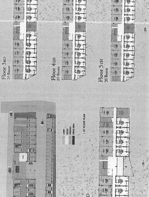 Floor plan of the condo in Chiang Mai