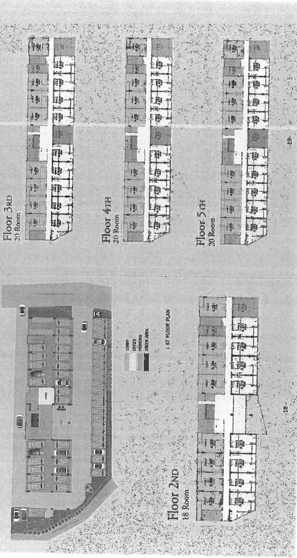 Floor plan of the condo in Chiang Mai
