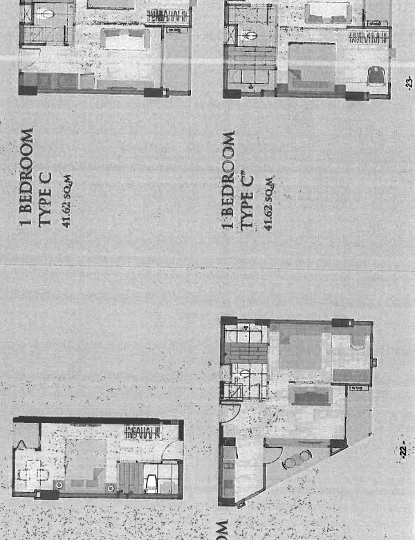 Floor plan of the condo in Chiang Mai