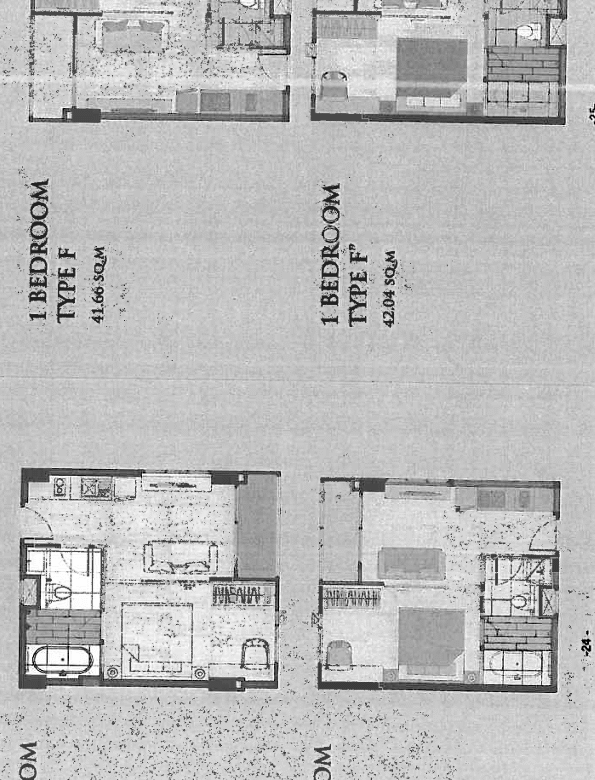 Floor plan of the condo in Chiang Mai