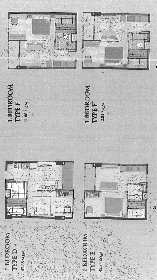 Floor plan of the condo in Chiang Mai