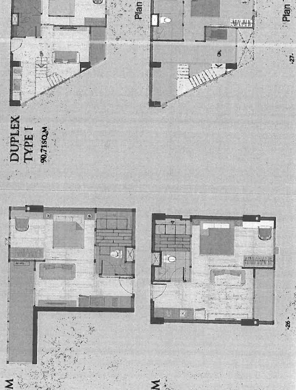 Floor plan of the condo in Chiang Mai
