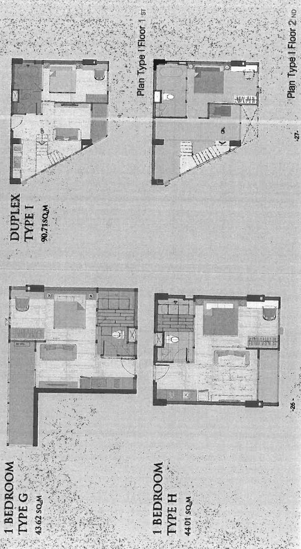 Floor plan of the condo in Chiang Mai