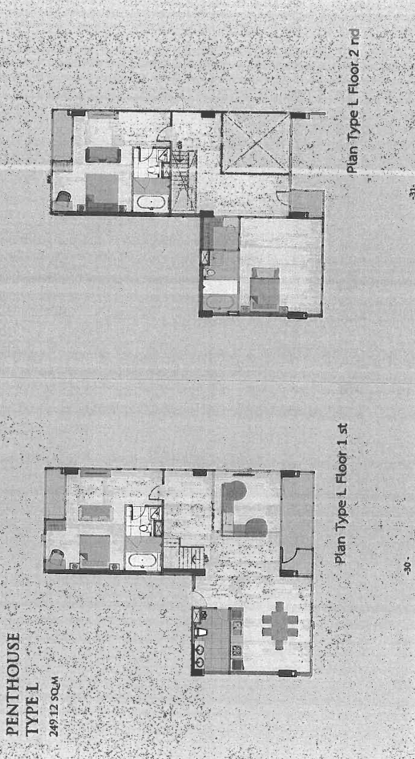 Floor plan of the condo in Chiang Mai