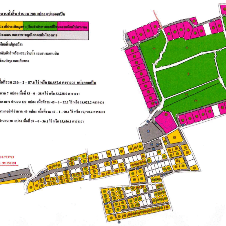 Chiang Mai Golf Course and Housing Project For Sale