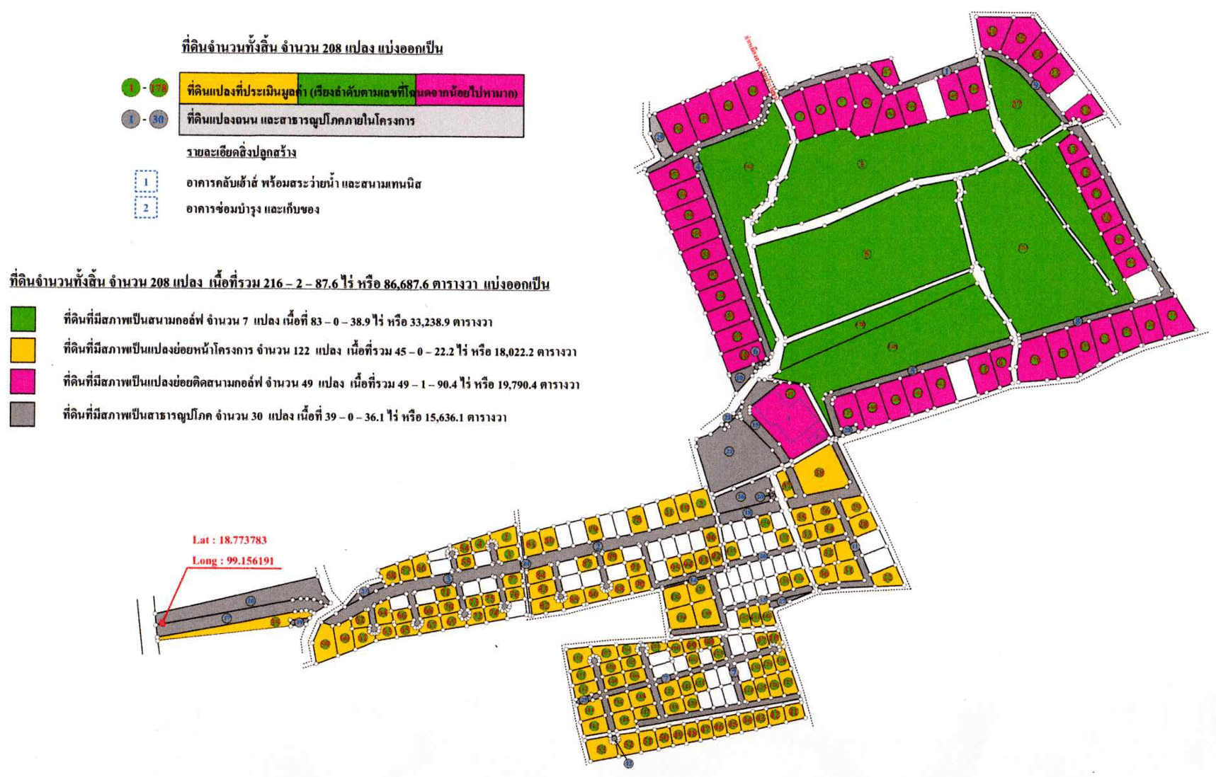 Chiang Mai Golf Course and Housing Project For Sale