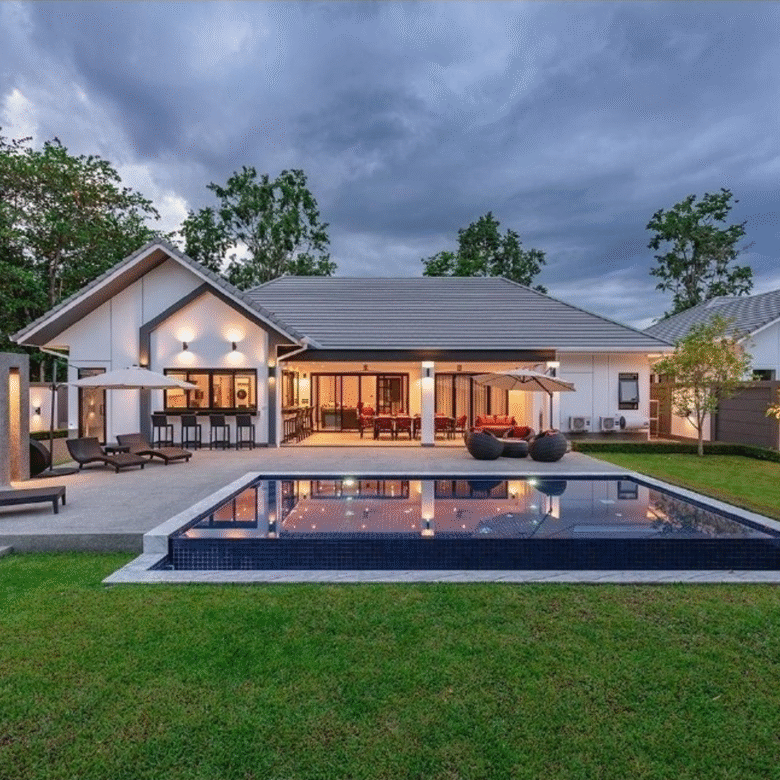 Chiang Mai Family Pool Villa Rear House